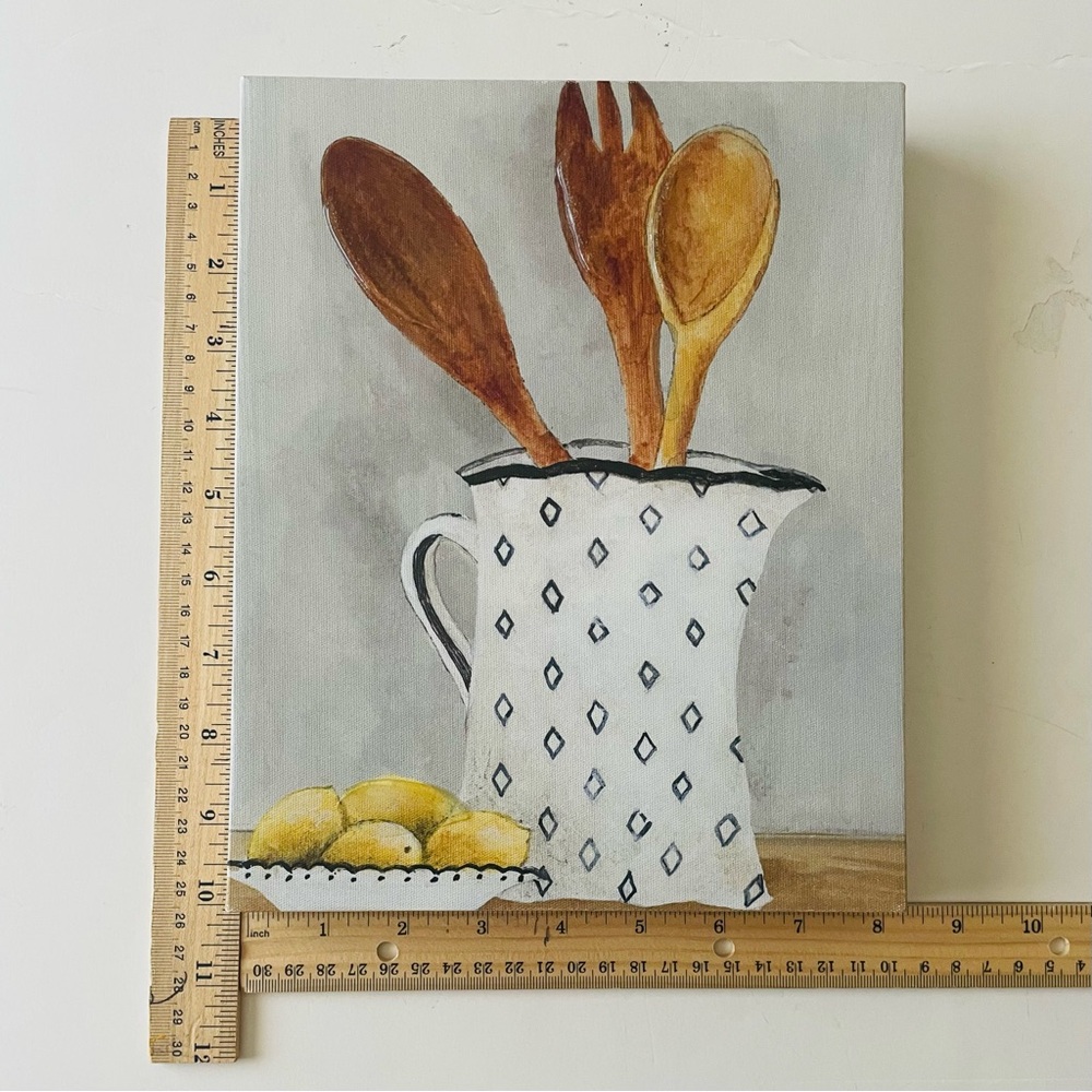 Rustic Kitchen Utensil Wall Art Canvas Print by Janet Tava - Picture 13 of 13